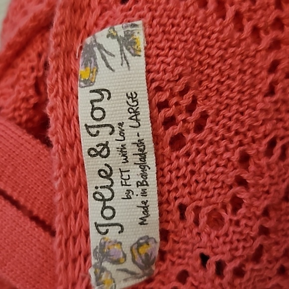 JOLIE & JOY Crochet Lace-up Back Strappy Peekaboo Surplice Baddie Crop Top - Picture 5 of 7